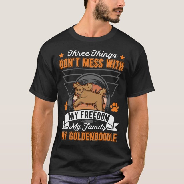 Camiseta Goldendoodle Freedom Family Goldendoodle (Anverso)