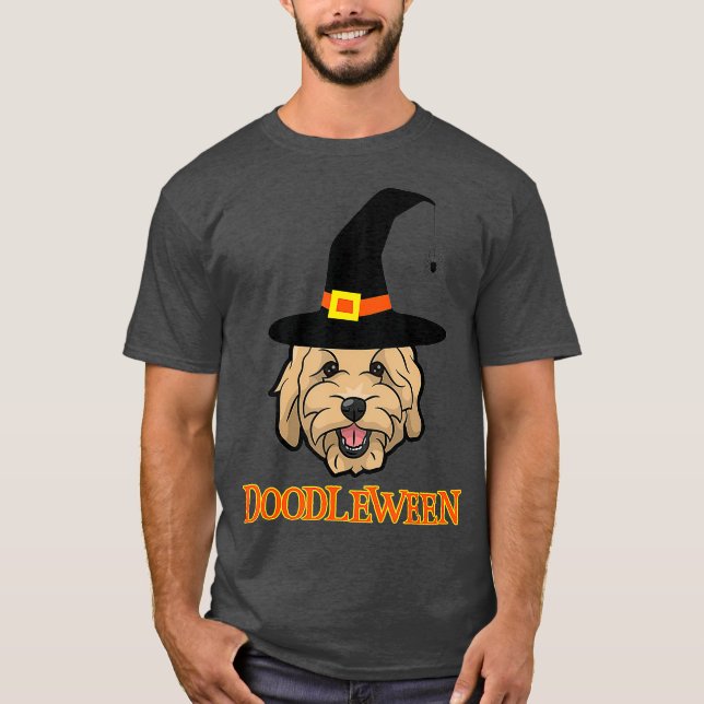 Camiseta Goldendoodle Halloween Spookee Doodle Doodle Doodl (Anverso)