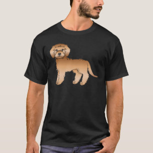 Camiseta Goldendoodle miniatura de albaricoque perro de dib