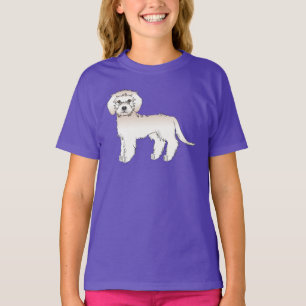 Camiseta Goldendoodle miniatura de crema Doodle de dibujos