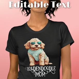 Camiseta Goldendoodle Perro Mamá Gafas de sol