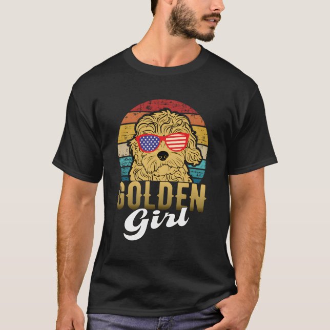 Camiseta Goldendoodle Puppy Labradoodle Chicas Estadouniden (Anverso)