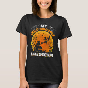 Camiseta Goldendoodle Ride Shotgun Goldendoodle Dog Hallow