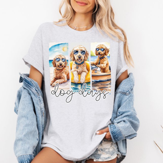 Camiseta Goldendoodles en los días de verano de perros lent (Subido por el creador)