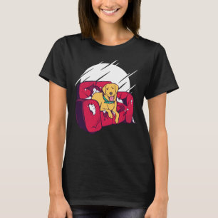 Camiseta Goldenes Labradoodle Naughty Golden Retriever