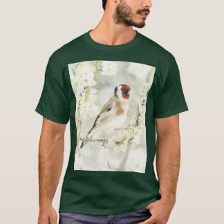 Camiseta Goldfinch en el gráfico de la explosión blanca