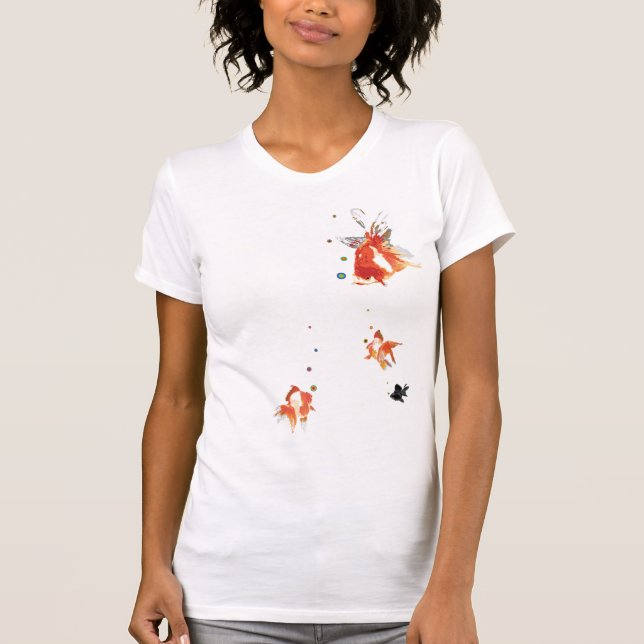 Camiseta Goldfish el fluir - rojo (Anverso)