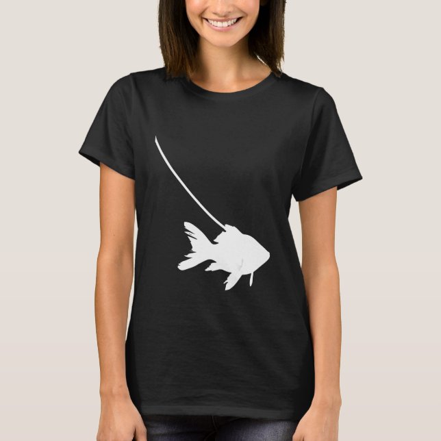 Camiseta Goldfish on a Leash Fish Pet Aquarium Animal Zoo C (Anverso)