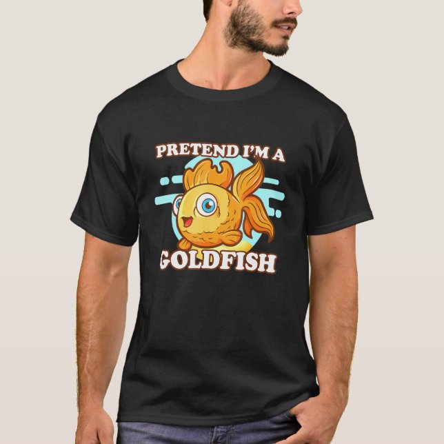 Camiseta Goldfish Pretende Que Soy Un Dedo De Peces De Oro  (Anverso)