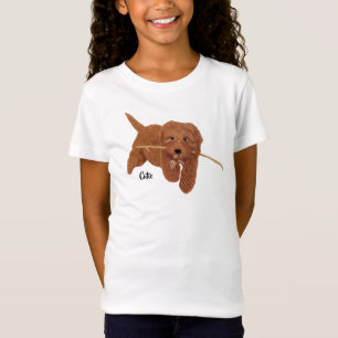 Camiseta Goldie Golden Doodle Blanco