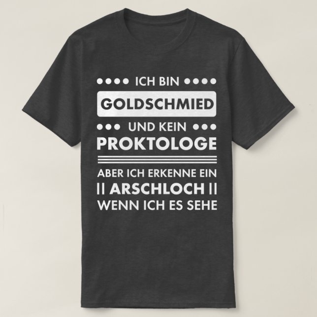 Camiseta Goldsmith I goldsmith motif for blacksmith metalwo (Diseño del anverso)