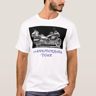Camiseta Goldwing_chrome_02, 25to VIAJE del ANIVERSARIO