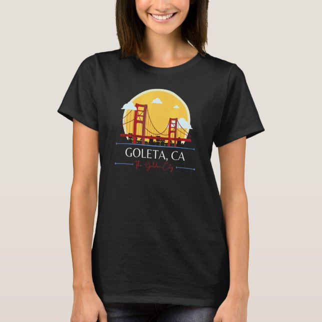 Camiseta Goleta CA Golden Gate Bridge Bad Geography Stupid  (Anverso)