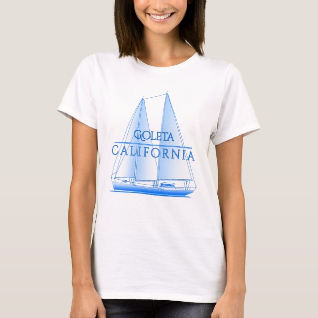 Camiseta Goleta Coastal Nautical Sailing Sailor (Anverso)