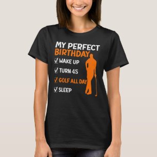 Camiseta Golf 45 Años Golf 45 Quinto Cumpleaños de