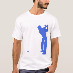 Camiseta Golf azul y blanco real