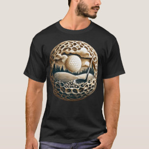 Camiseta Golf Ball Artistry Elegance en Golfing Green