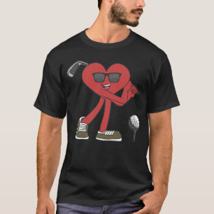 Camiseta Golf Ball Feliz Día de San Valentín de amor casado