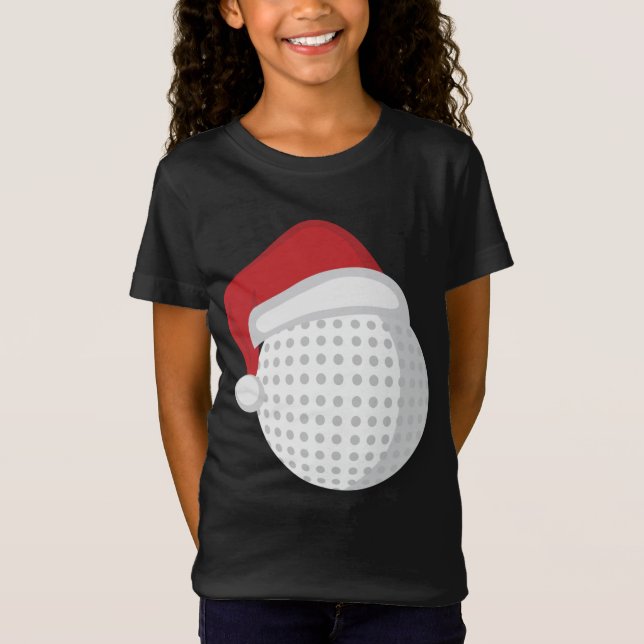 Camiseta Golf Ball Santa Claus Gorra - Navidades Holiday Go (Anverso)
