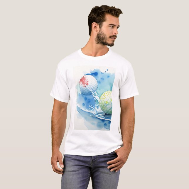 Camiseta Golf Ball Splash Golf (Anverso completo)