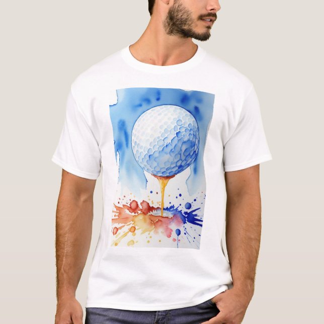 Camiseta Golf Ball Splash Golf (Anverso)