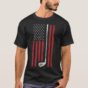 Camiseta Golf Bandera Americana US Patriótico para Golfista