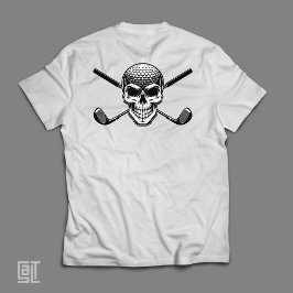 Camiseta Golf Calavera Cruzadas - Golfista Pirata Transgres