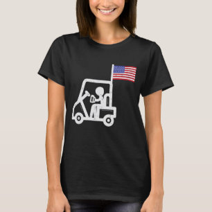 Camiseta Golf Cart Flag Beer Funny Golfing Bebe Golfer