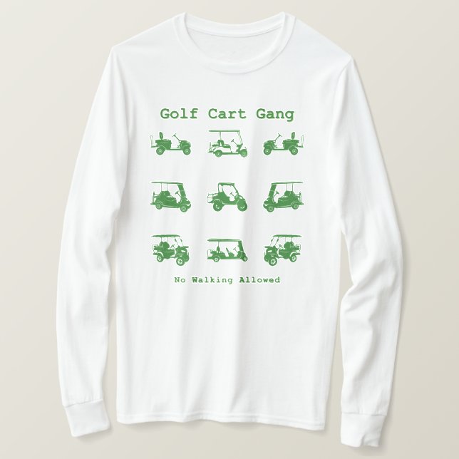 Camiseta Golf Cart Gang Funny Golf Lover Gift (Anverso del diseño)