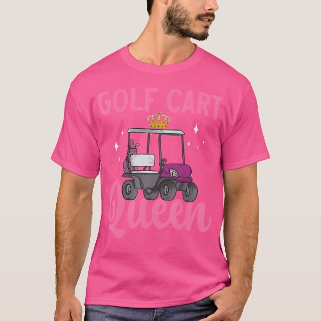 Camiseta Golf Cart Queen Golfing Golfer Golf Cart (Anverso)