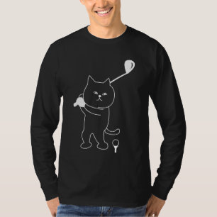 Camiseta Golf Cat Dad Men Golfing Golfer Club Balls Putting