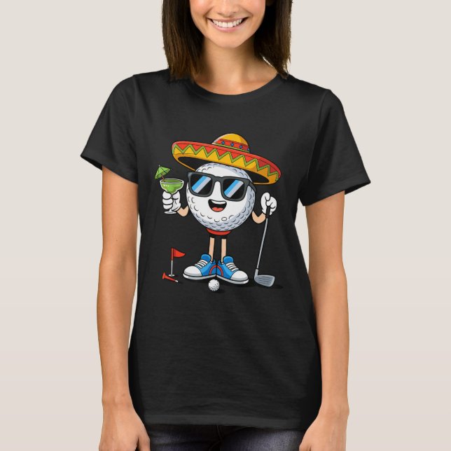 Camiseta Golf cinco de mayo jugando golf  (Anverso)