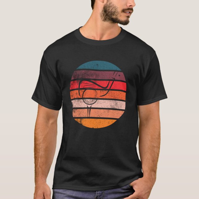 Camiseta Golf Club & Ball Vintage Sunset (Anverso)
