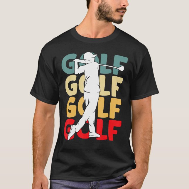Camiseta Golf Club Golfing Golfer Niños Hombres (Anverso)