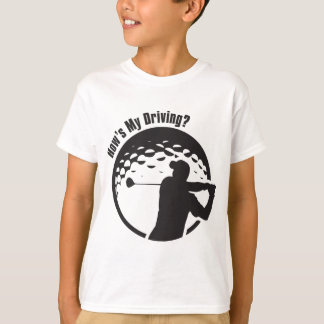 Camiseta Golf cómo es mi golfista la conducción del papá
