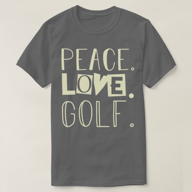 Camiseta Golf de amor de paz 1 (Diseño del anverso)