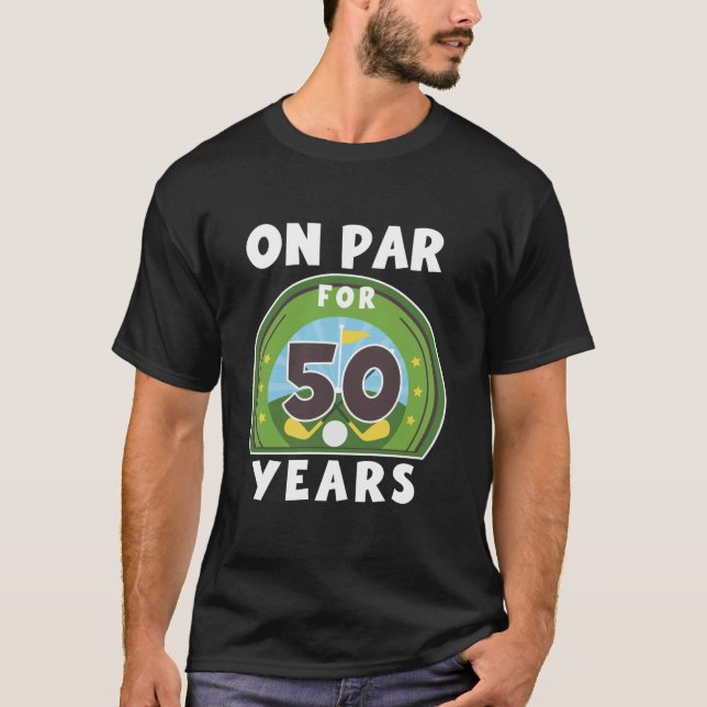 Camiseta Golf de Cumpleaños En El 50 Aniversario De Par De  (Anverso)