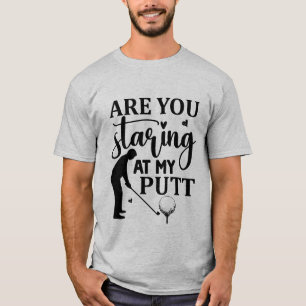 Camiseta Golf de deportes de arte de palabras divertidas
