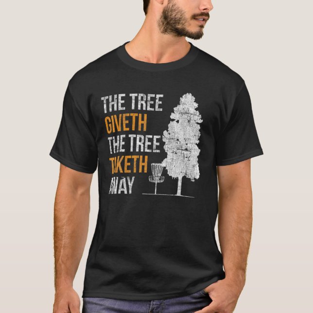 Camiseta Golf De Disco El Árbol Le Da Al Árbol Gol De Disco (Anverso)