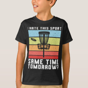 Camiseta Golf de Disco Odio Este Deporte Frolf Frisbee Retr