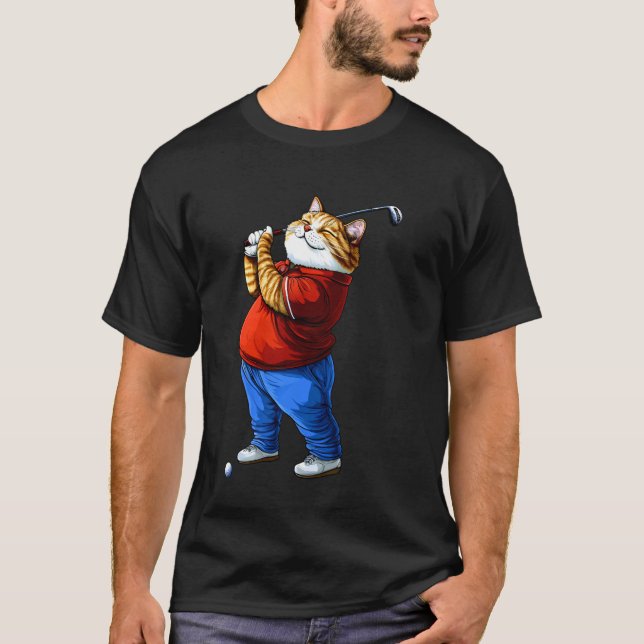 Camiseta Golf de Gatos (Anverso)