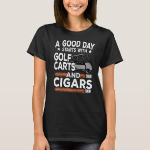 Camiseta Golf De Golf Y Cigarros