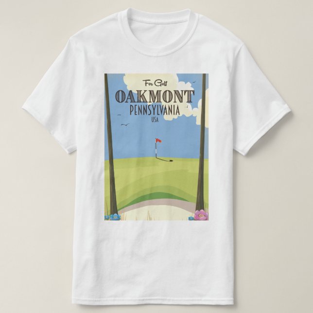Camiseta Golf de Oakmont Pennsylvania (Diseño del anverso)