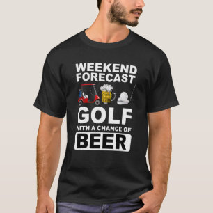 Camiseta Golf De Previsión De Fin De Semana Con Una Posibil