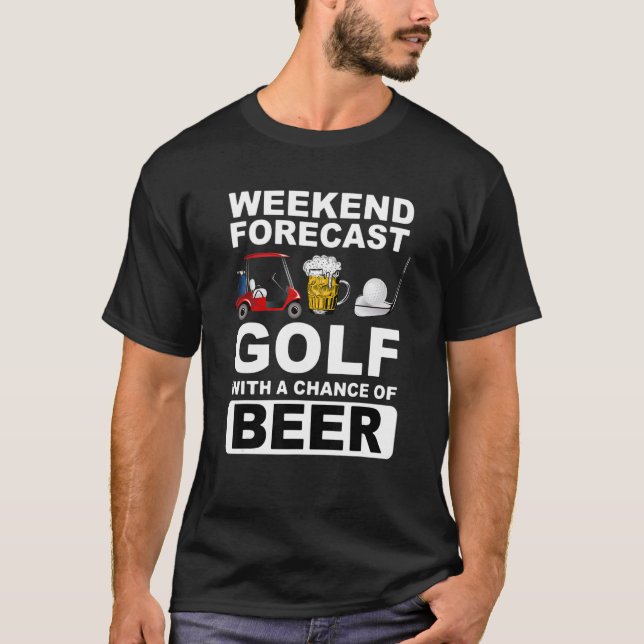 Camiseta Golf De Previsión De Fin De Semana Con Una Posibil (Anverso)