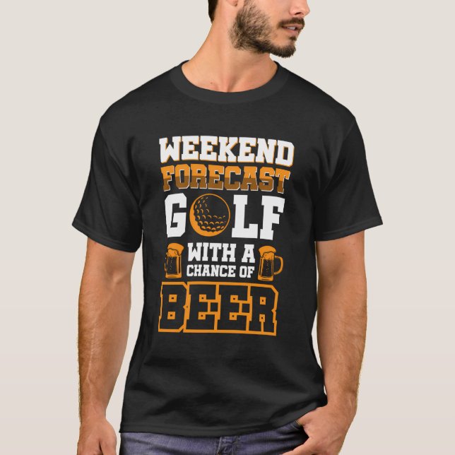 Camiseta Golf De Previsión De Fin De Semana Con Una Posibil (Anverso)