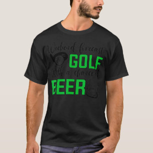 Camiseta Golf de pronóstico de fin de semana con posibilida