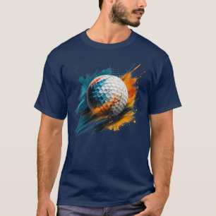 Camiseta Golf de Salpicadura de Pintura Abstracta