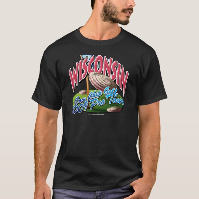 Camiseta Golf del microprocesador de vaca de Wisconsin (Anverso)