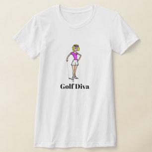 Camiseta Golf Diva Blonde Golfer T-Shirt
